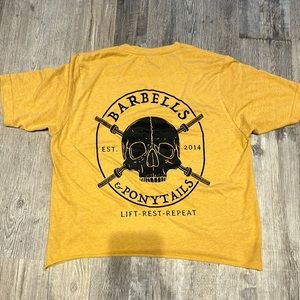 Barbells & Ponytails Crop Top